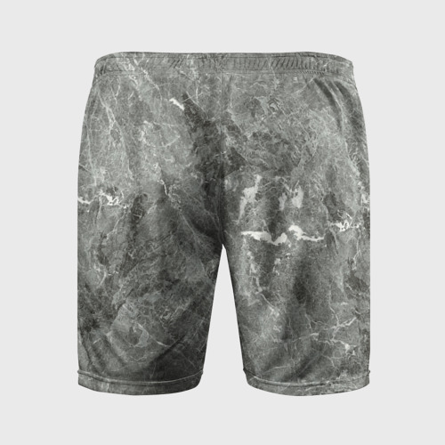 Мужские шорты спортивные с принтом Grey, вид сзади #1