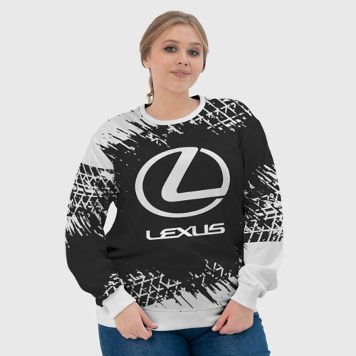 Женский свитшот 3D Lexus Лексус, цвет 3D печать - фото 6