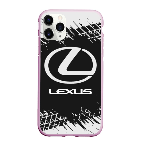 Чехол для iPhone 11 Pro Max матовый Lexus Лексус, цвет розовый