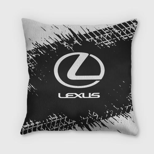 Подушка с принтом Lexus Лексус, вид спереди №1