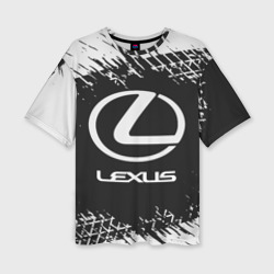 Женская футболка oversize 3D Lexus Лексус