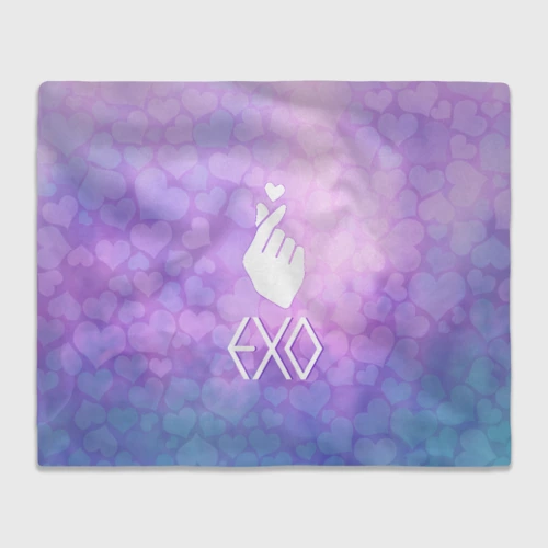 Плед 3D с принтом Exo, вид спереди #2