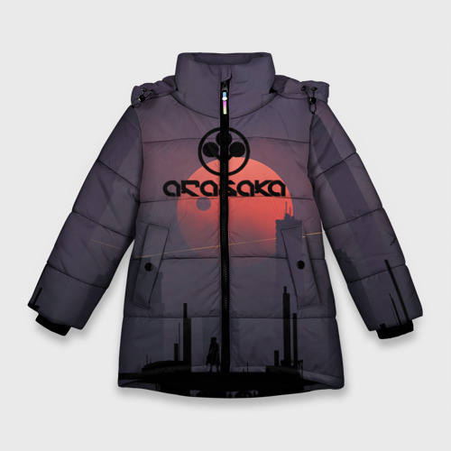 Зимняя куртка для девочек 3D Cyberpunk 2077 - Arasaka