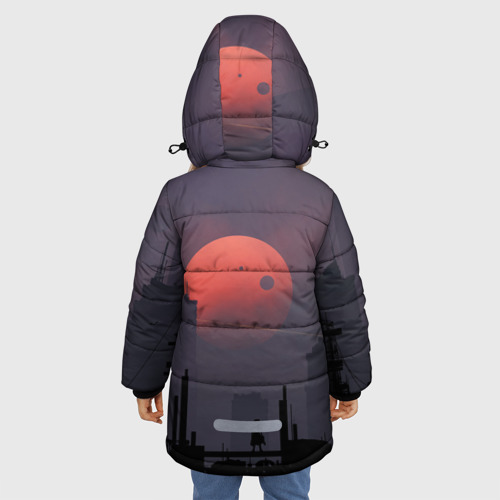 Зимняя куртка для девочек 3D Cyberpunk 2077 - Arasaka - фото 4