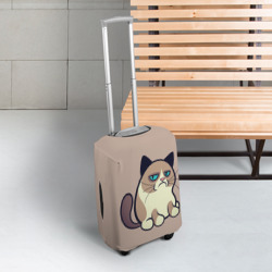 Чехол для чемодана 3D Великий Grumpy Cat - фото 2