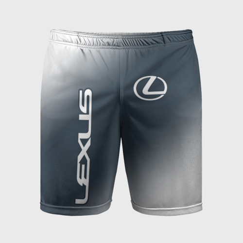 Мужские шорты спортивные Lexus Лексус, цвет 3D печать