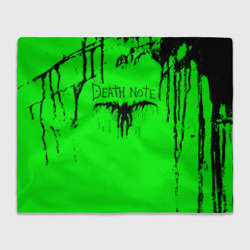 Плед 3D Death Note logo black and green