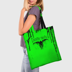 Шоппер 3D Death Note logo black and green - фото 2