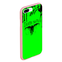 Чехол для iPhone 7Plus/8 Plus матовый Death Note logo black and green - фото 2