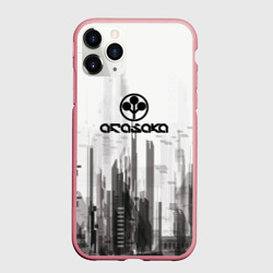 Чехол для iPhone 11 Pro Max матовый Cyberpunk 2077 Arasaka
