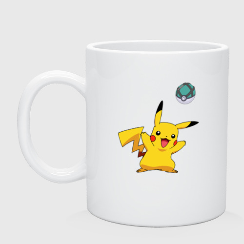 Кружка керамическая Pokemon Pikachu 1, цвет белый