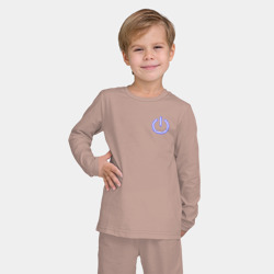 Детская пижама с лонгсливом хлопок Кнопка выключения - фото 2