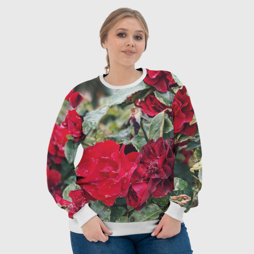 Женский свитшот 3D Red Roses - фото 6