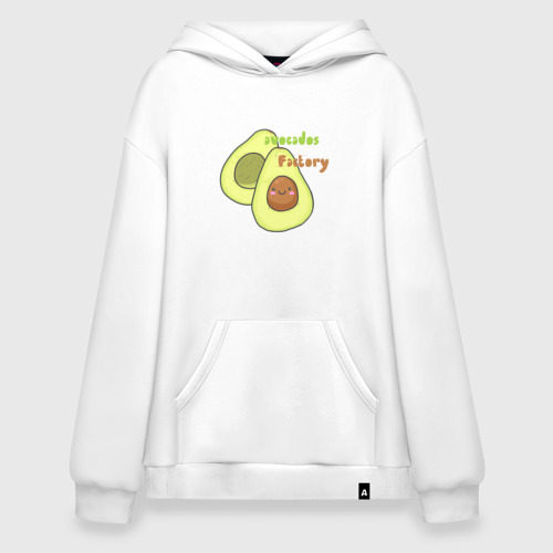 Худи SuperOversize хлопок avocados factory, цвет белый