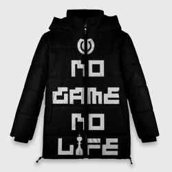 Женская зимняя куртка Oversize Кнопка выкл аниме