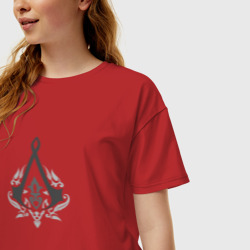 Женская футболка хлопок Oversize Assassin's Creed - фото 2