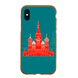 Чехол для iPhone XS Max матовый Москва