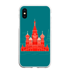 Чехол для iPhone XS Max матовый Москва