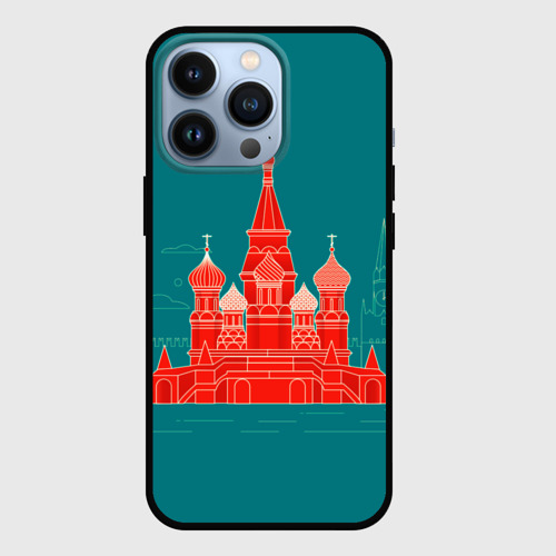 Чехол для iPhone 13 Pro Москва, цвет черный