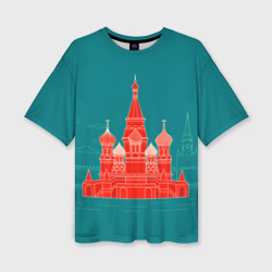 Женская футболка oversize 3D Москва