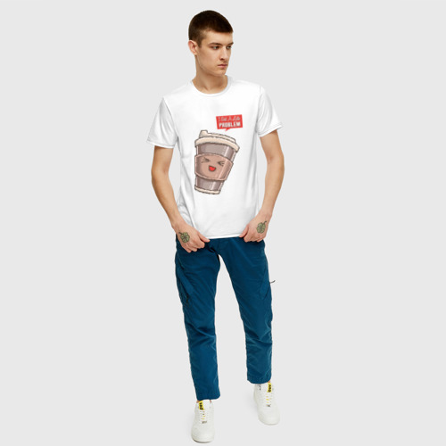 Мужская футболка хлопок 8 бит Латте, цвет белый - фото 5