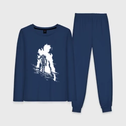 Женская пижама с лонгсливом хлопок Поднятие уровня в одиночку