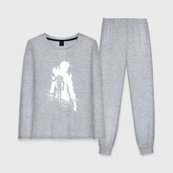 Женская пижама с лонгсливом хлопок Поднятие уровня в одиночку