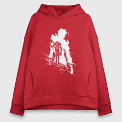 Женское худи Oversize хлопок Поднятие уровня в одиночку