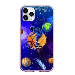 Чехол для iPhone 11 Pro Max матовый Space bicycle