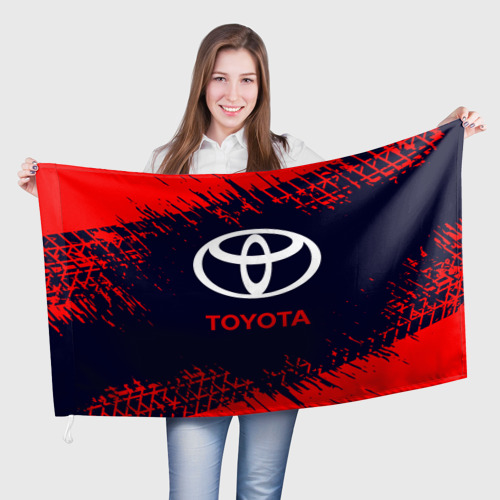 Флаг 3D Toyota Тойота