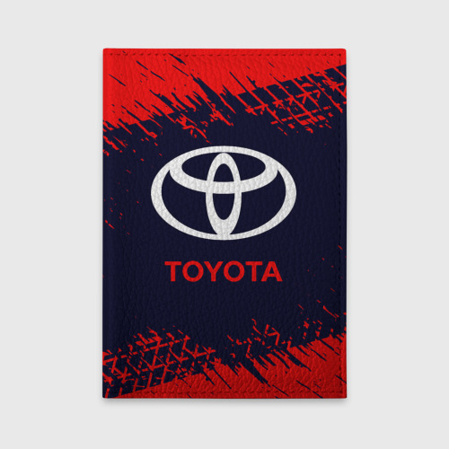 Обложка для автодокументов Toyota Тойота, цвет красный