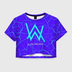 Женская футболка Crop-top 3D Alan Walker Алан Уокер