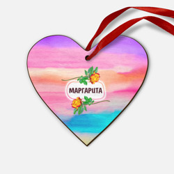 Деревянная игрушка Сердце Маргарита