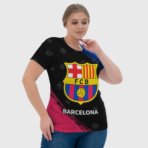 Женская футболка 3D с принтом BARCELONA / БАРСЕЛОНА, фото #4