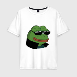 Мужская футболка хлопок Oversize Pepe в очках EZ