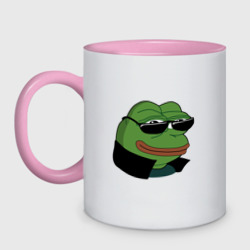 Кружка двухцветная Pepe в очках EZ