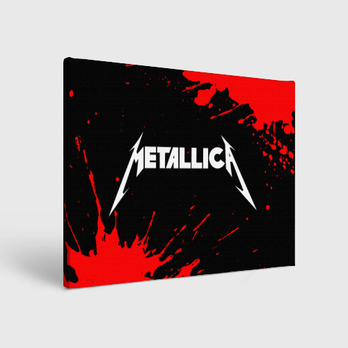 Холст прямоугольный Metallica Металлика, цвет 3D печать