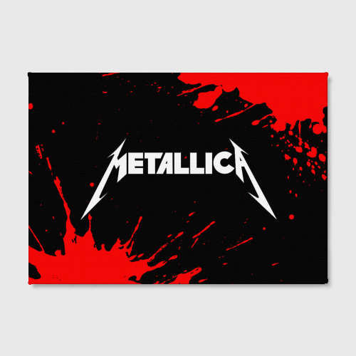 Холст прямоугольный Metallica Металлика, цвет 3D печать - фото 2