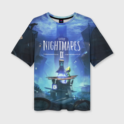 Женская футболка oversize 3D Little Nightmares 2