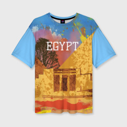 Женская футболка oversize 3D ЕгипетПирамида Хеопса