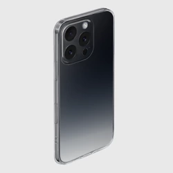 Чехол для iPhone 16 Pro Max силиконовый с защитой камеры Градиент от темно серого к белому - фото 2