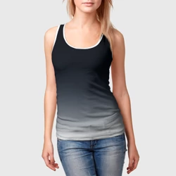 Женская майка 3D Градиент от темно серого к белому - фото 2