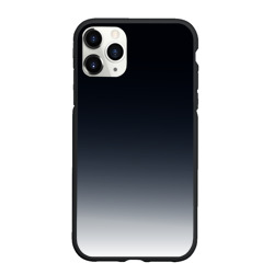 Чехол для iPhone 11 Pro Max матовый Градиент от темно серого к белому