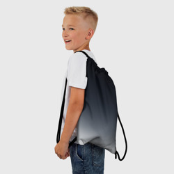 Рюкзак-мешок 3D Градиент от темно серого к белому - фото 2