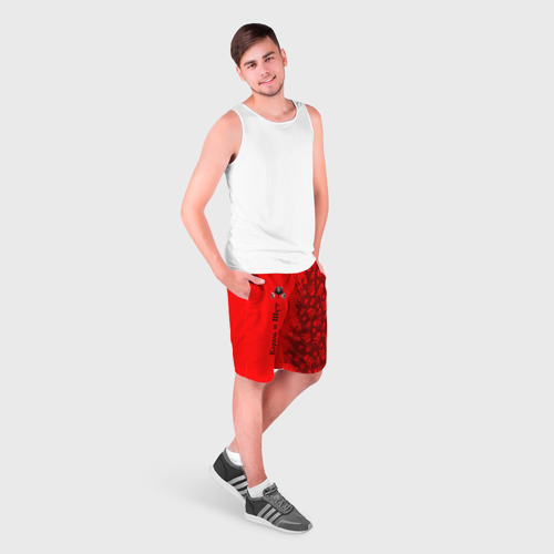 Мужские шорты 3D с принтом КОРОЛЬ И ШУТ, фото на моделе #1