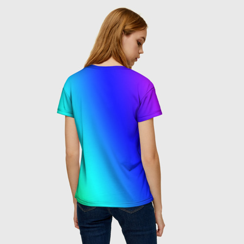 Женская футболка 3D Радужный человек, цвет 3D печать - фото 4