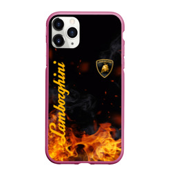 Чехол для iPhone 11 Pro матовый Lamborghini