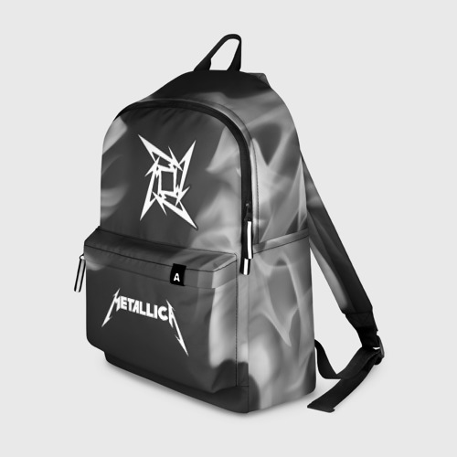 Рюкзак 3D с принтом METALLICA / МЕТАЛЛИКА, вид спереди #2
