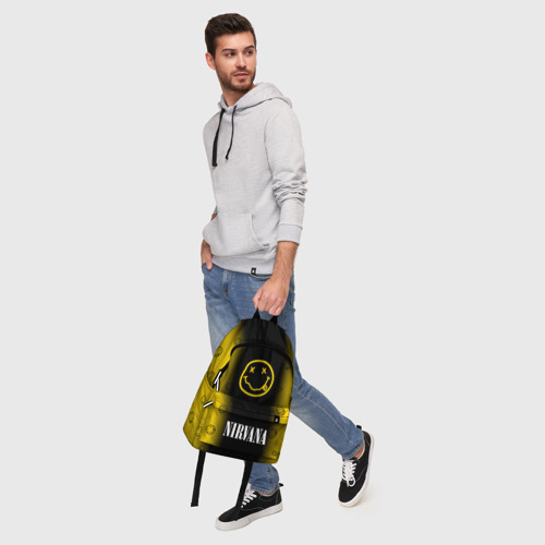 Рюкзак 3D с принтом NIRVANA / НИРВАНА, фото #5