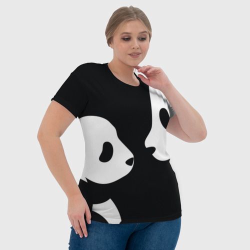 Женская футболка 3D с принтом Panda, фото #4